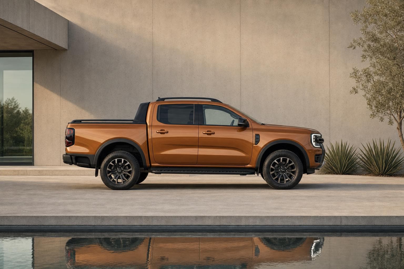Ford Ranger Wildtrak – Zijaanzicht profiel